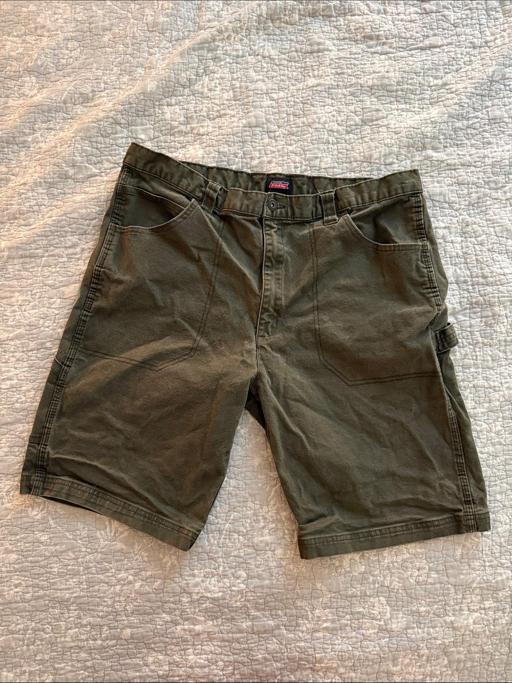 Dickies Olive Green Cargo Work Shorts (Men’s)
